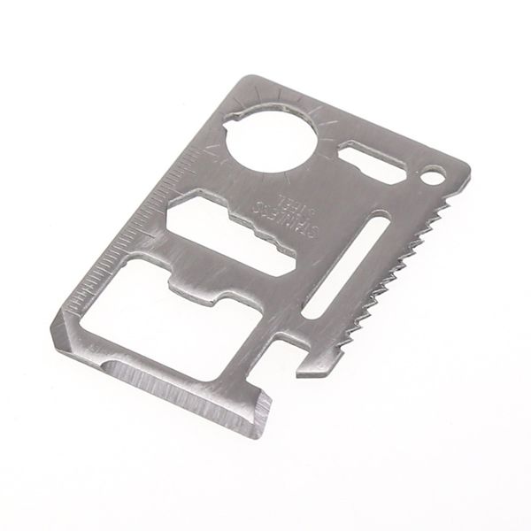 

outdoor credit card sized pocket tool multifunction camping hiking survival pocket card knife kit army pocket survival tool