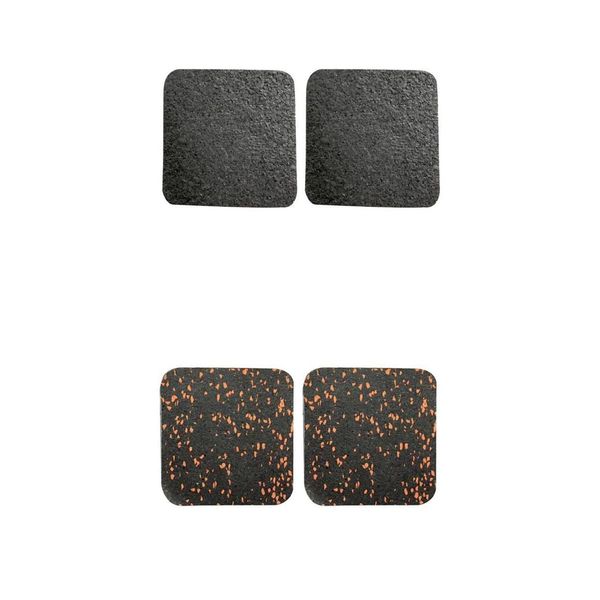 

4x treadmill sound insulation mat rubber yoga gym fitness cushion antistatic