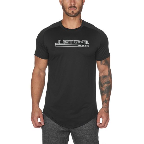 

muscleguys gym майка марка одежды mesh фитнес tshirt сжатия с коротким рукавом футболки бодибилдинг тренировки tee-рубашка, White;black