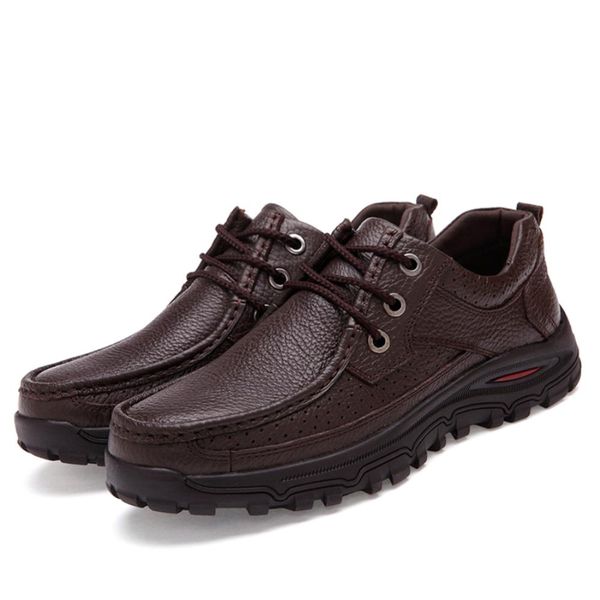 

big size 38-48 mens dress italian leather shoes mens loafers genuine leather formal loafers moccasins men, Black