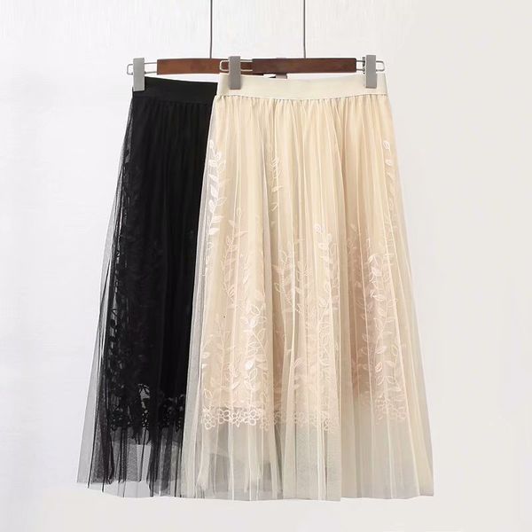 

plus size high waistline black yellow long skirt with fashion spring