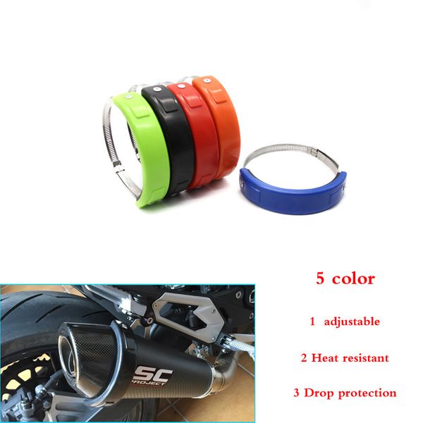 

motorcycle accessories universal fit 100mm-140mm oval / akrapovic exhaust protector can cover for yamaha