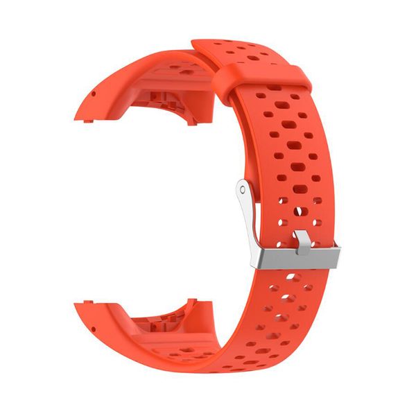 

running silicone smart replacement sports watch band bracelet strap wrist gps with tools for polar m400 m430, Black;brown