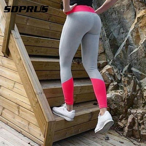 

thin section women yoga pants patchwork gym sports workout fitness elastic leggings yoga pant push up running tights /l/xl/xxl, White;red