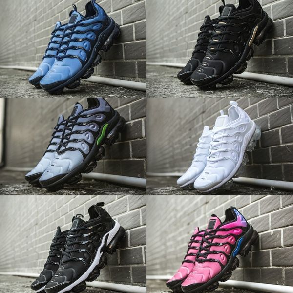 

2019 new tn plus shoes black and white red blue tn men women casual shoes triple trainer air tn cushion sneakers