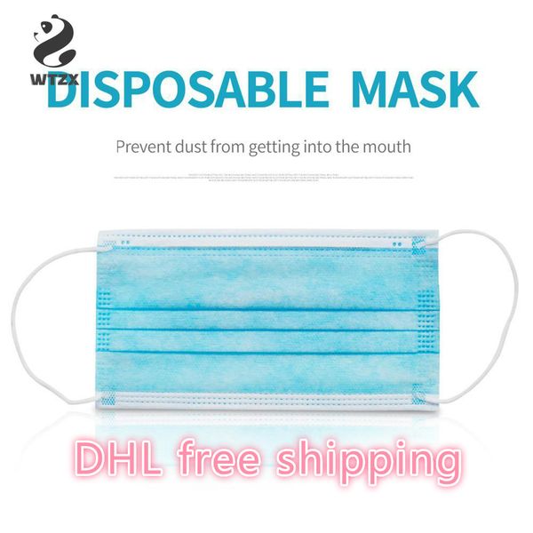 

in stock 20pcs/lot anti-pollution 3 laye mask dust protection masks disposable face masks ear loop disposable dust filter safety mask