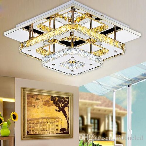 2019 Modern Crystal Led Ceiling Lights Bedroom Living Room Plafond Lamp Surface Mounting Ceiling Chandeliers Transparent Amber Crystal From Ledchris