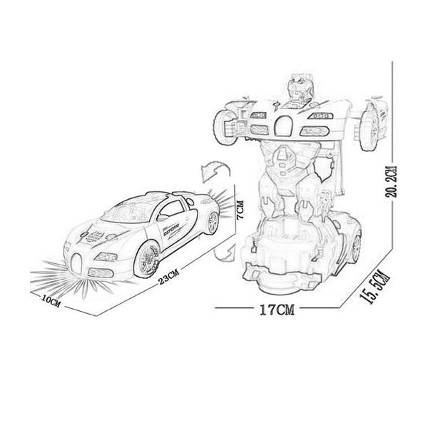 

light music automatic deformation toy car children's toys to spread toys electric universal toy car playful durable