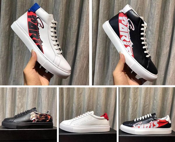 

luxury designer fashion high series famous brand shoes men s casual sports shoes pattern leather canvas low women s running shoes, Black;red