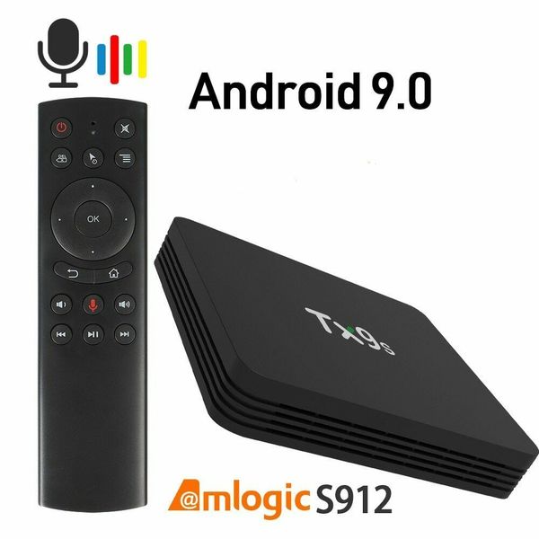 

smart tv box tx9s amlogic s912 octa core android tv box 1 piece 2+8/2+16gb with 2.4ghz wifi android 7.1