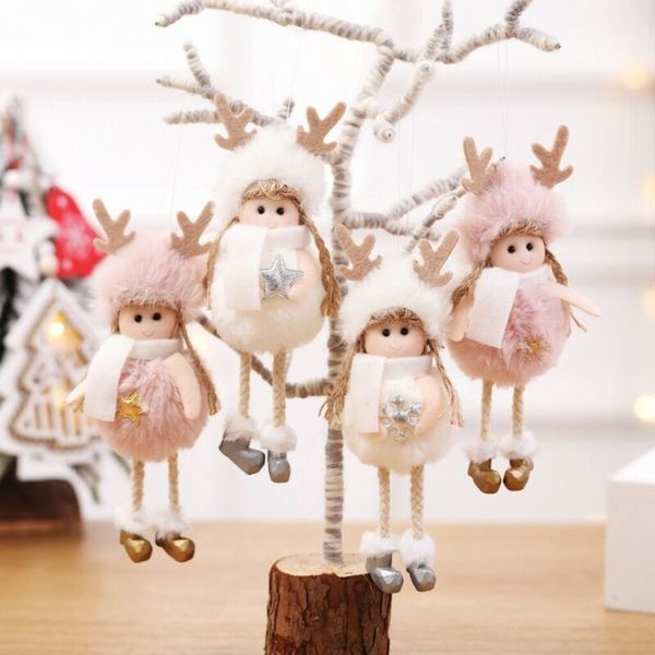 

1pcs angel ornaments christmas angel doll toy hanging pendant festival ornament xmas tree decoration