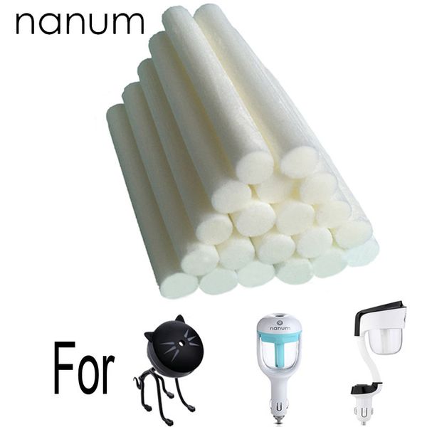 

nanum car air fresheners car charger diffuser ii humidifier replace wick nebulizer sponge stick 20 pcs/lot