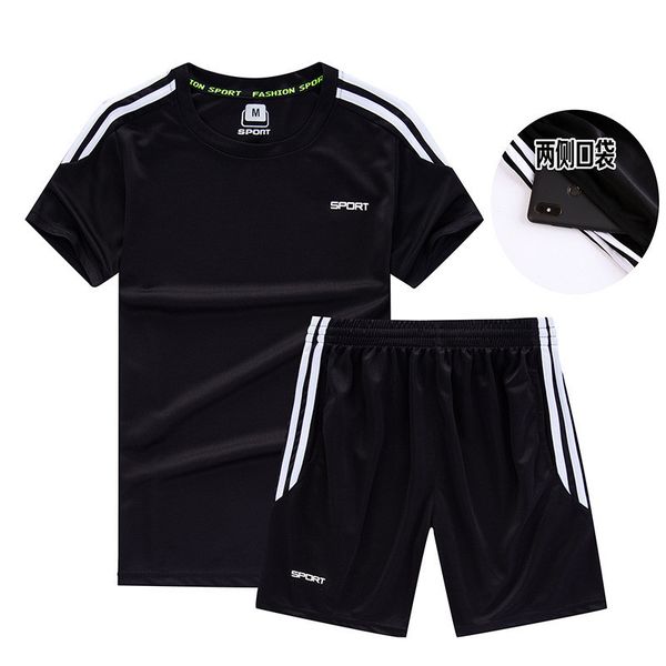 

мужские костюмы спортивная одежда quick dry running устанавливает мужские футболки + спортивные шорты спортивные костюмы мужчины бег фитнес