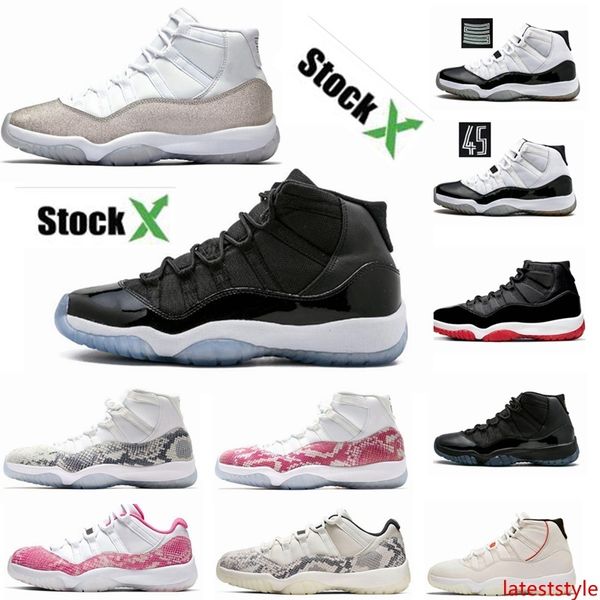 

stock x 11 bred 2020 mens basketball shoes metallic silver wmns 11s loyal blue 4s what the 4 men women sports sneakers 36-47