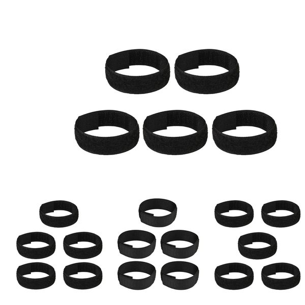 

20 pack nylon anti crow rooster collar no crow noise neck belt for roosters cockerel, black