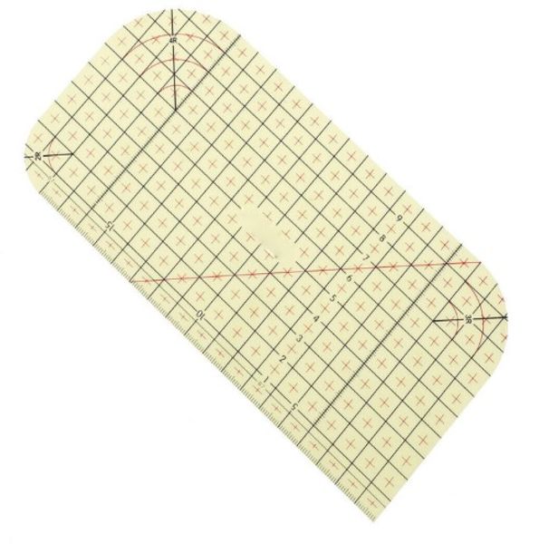 

2/1 pcs ironing measuring ruler patchwork tailor craft cloth cutting rulers patchwork ruler rule diy sewing tools, Black