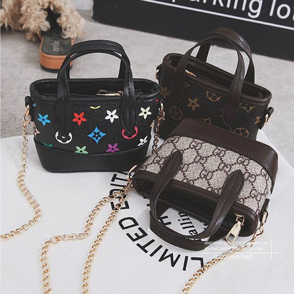 

Kids Designer Handbags Newest Fashion Baby Girls Mini Princess Purses Classic Old Floral Printed High Quality Children Chain Shoulder Bags