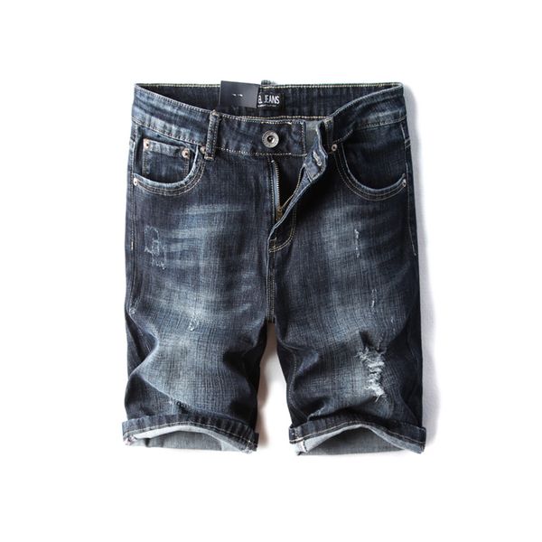 

2018 mens jeans shorts summer 887#, Blue