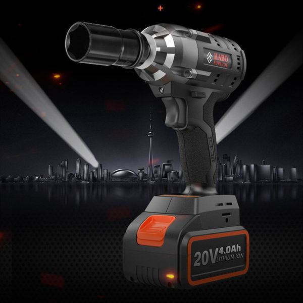 

positive and negative turn 320n/m electric drill electric wrench infinitely variable speed drill power tool 2 battery