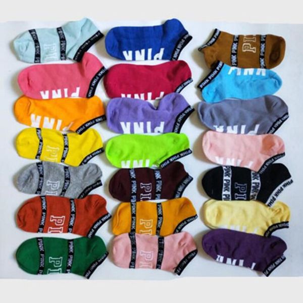 

lady pink letter носки хлопка спортивные носки тапочки любовь розовый anklet девушки sexy чулочно короткие носок летний корабль носки wy541