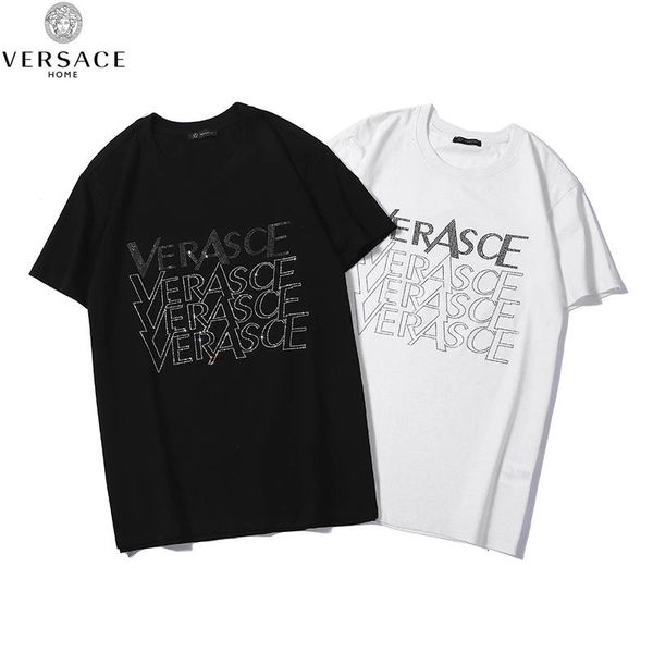 

italian designer men air tshirt luxury fashion brand knitted tshirt printing vintage goldens shirts golden platforms tracksuit xxx-l/versace, White;black