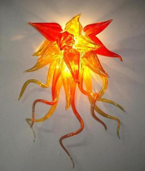 

led flush mounted lighting hand made blown lamp bulbs art glass wall sconces