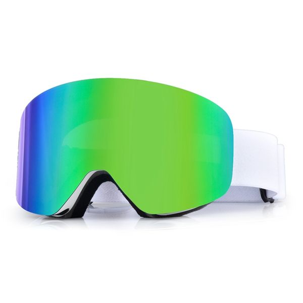 

ski goggles with magnetic night skiing anti-fog uv400 snowboard goggles for men women spherical ski glasses customizable logo
