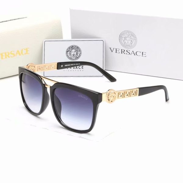 

2019 new sunglasses versace brand acetate frame with real uv400 glass lenses sun glasses #12, White;black