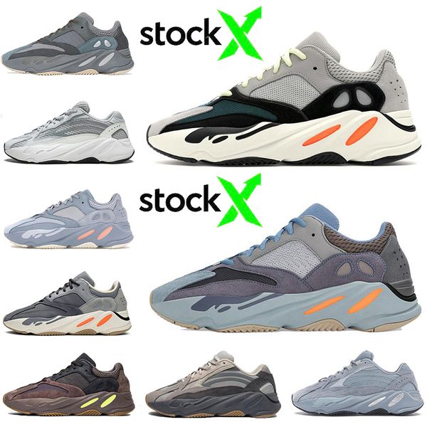 

new arrival carbon teal blue reflective 700 wave runner inertia tephra magnet vanta analog static 700s runing shoes for men women sneakers, White;red