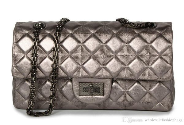 

ale brand new superb quality women real advanced lambskin leather chain flap 27cm handbag shoulder bag tote purse dd05