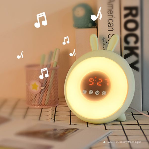 

small night lights bedside lamp bedroom led lamp alarm clock creative cartoon for room bedroom corridor