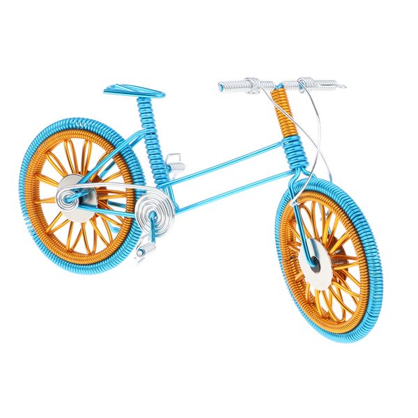 

blue decorative mountain bicycle model desk decor 6.7''l x 2.2''w x 4.1''h