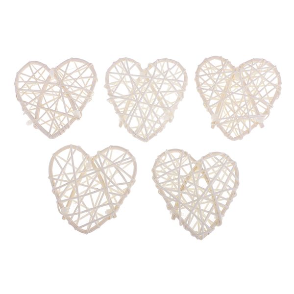 

5шт ротанг плетеная бал фото реквизит, heart shaped главная diy trinkets