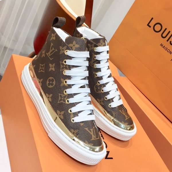 

горячие женские кроссовки обувь stellar trainer загрузки canvas gold и black rubber sole женщины дизайнер stellar кроссовки загрузочный flat