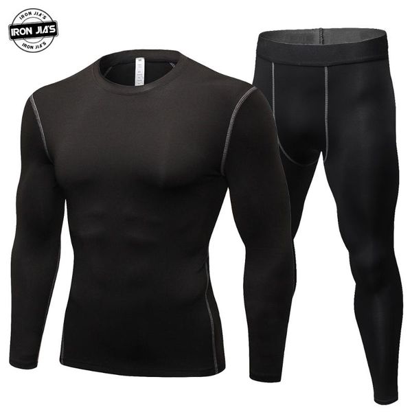 

motorcycle men's thermal underwears sets sport quick drying skiing warm base layers tight long & pants sportswear underwear