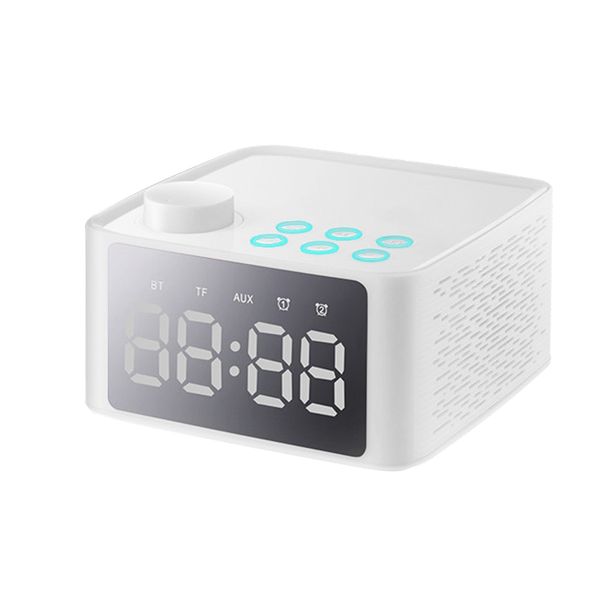 

high multifunctional stereo bluetooth speaker with alarm clock time display fm radio for home office uej