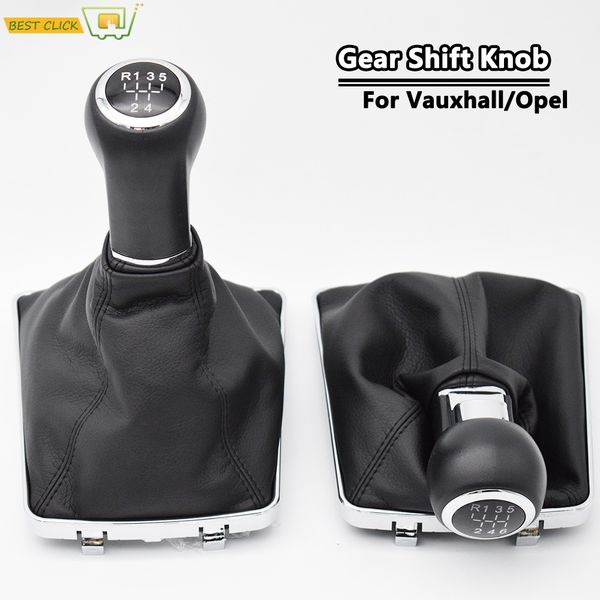 

5/6 speed car gear shift knob lever pen stick gaitor boot cover 2005 2006 2007 2008 2009 for /vauxhall astra h zafira b