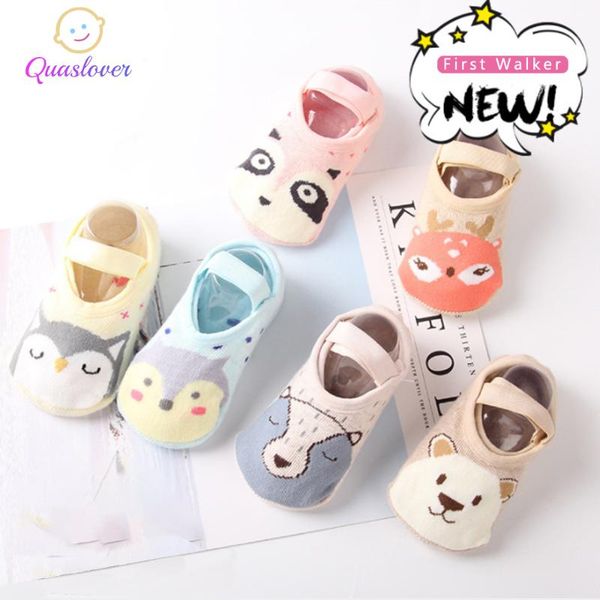 

1 pair fashion baby first walker shoes baby girl boy cute socks toddler cotton non-slip floor socks newborns first walker shoes