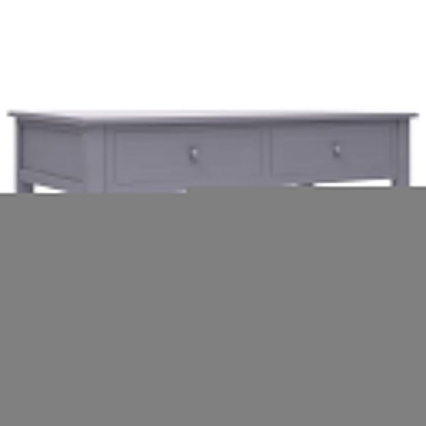 

coffee table grey 100x50x45 cm wood dining room furniture