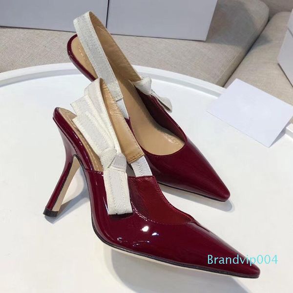 

designer women high heels party fashion girls pointed shoes dance wedding shoes double straps sandals women shoes size 35-42, Black