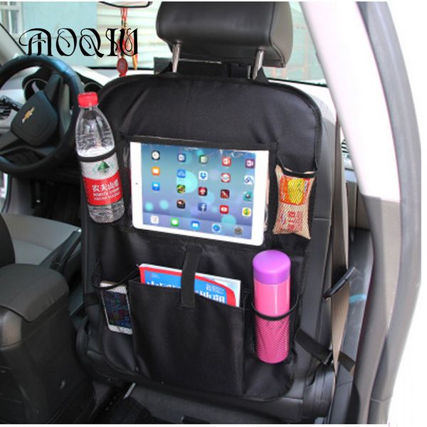 

2017 car oxford cloth seat back storage bag drink phone organizer nets car style durable accessories interior mass supplies