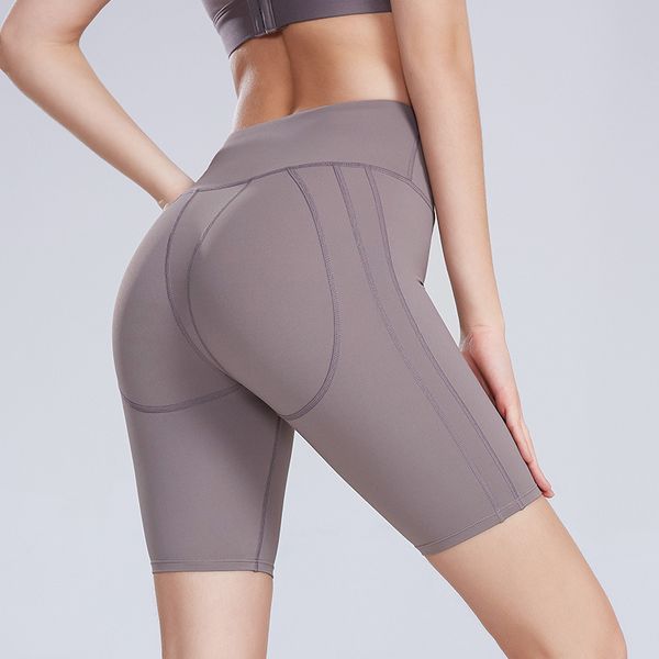 

sport shorts women elastic running fitness gym shorts buttock lifting yoga woman high waist cycling leggings tight, White;red