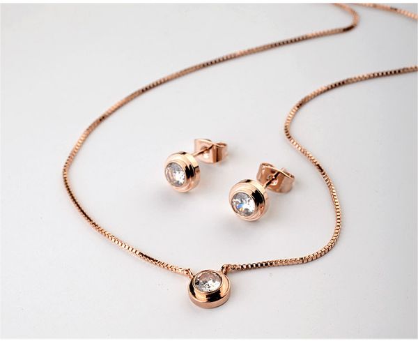 

new sale brand tracyswing genuine austrian crystal gold color jewelry sets for women necklace earrings #rg12481, Silver