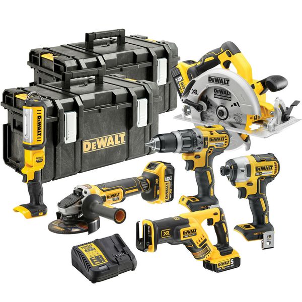 

dck623p3 18v xr 6 piece brushless kit 3 x 5ah batteries, charger & ds300