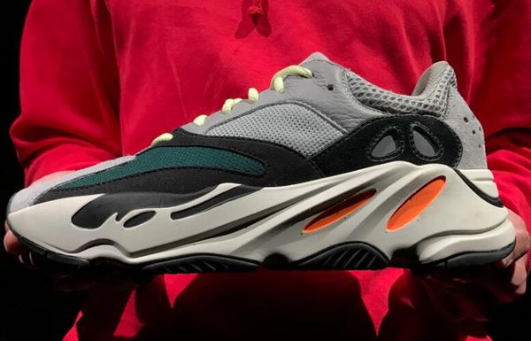 

700 wave runner 2019 mauve solid grey men running shoes kanye west designer shoes sport sneakers 36-46, White;red