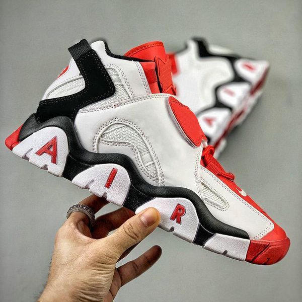 

2019 new barrage mid qs uptempo mens outdoor shoes goam posites hococal one penny hardaway pippen designer sneakers, Black
