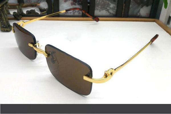 

солнцезащитные очки без оправы старинные металлические ретро женщины мода роскошные негабаритные солнцезащитные очки квадратные синие красны, White;black