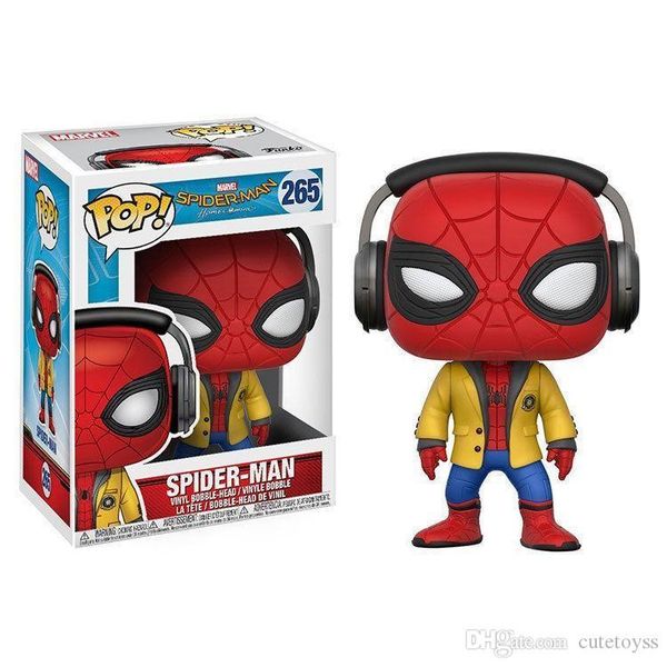 

wholesale funko pop spider man bobble head vinyl action figure with box toy for childrens gift sell doll good quality