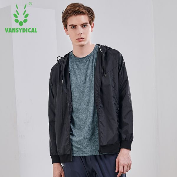 

vansydical спортивные куртки мужская тенденция контрастный цвет кардиган молния быстросохнущий ветрозащитный пальто с капюшоном мода, Tan;black