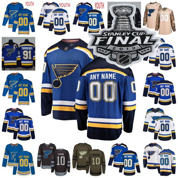 

St loui blue jer ey 7 patrick maroon 91 vladimir tara enko 90 ryan o 039 reilly 18 robert thoma binnington hockey jer ey men women you